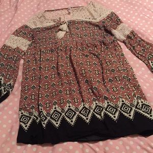 tribal colored/print dress